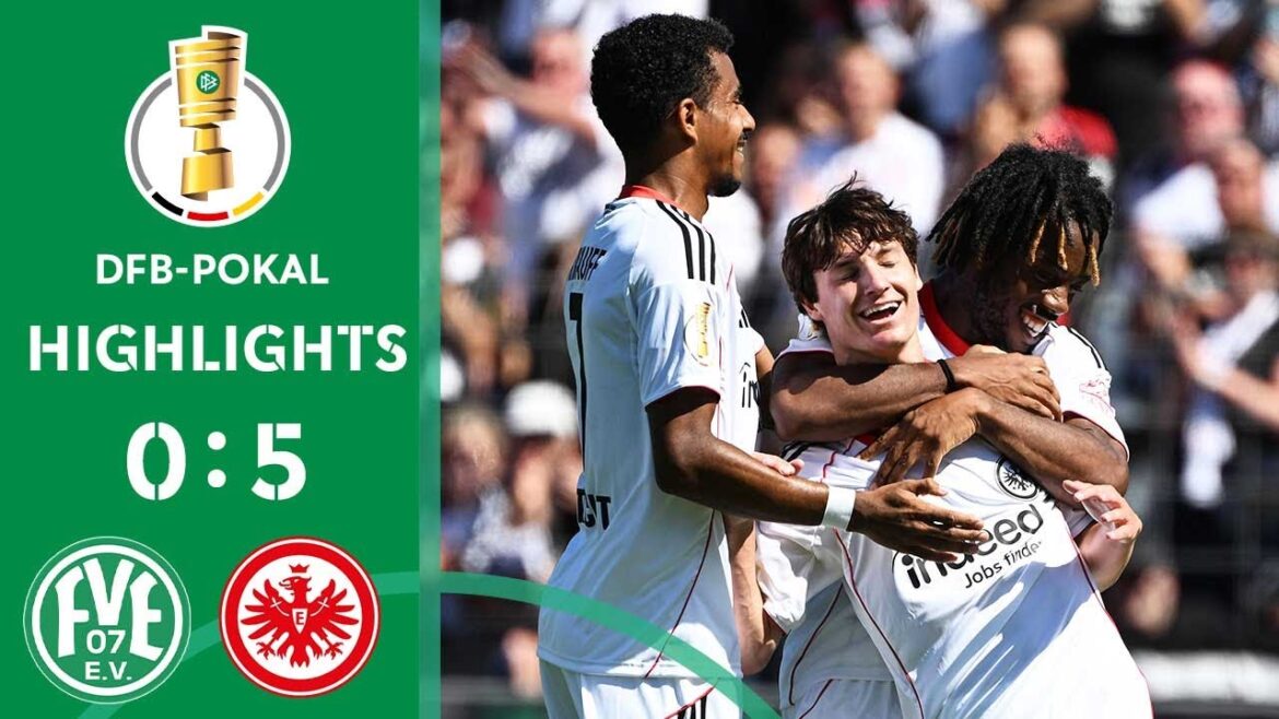 Ritsu doan with and debut brace! | Fv ets vs. EINDING Frankfurt 0-5 | Hl | DFB-Pook's First Round
