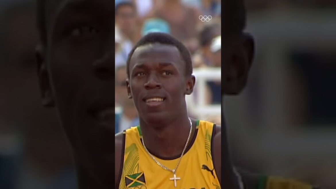 Usain Bolt's Olympic debut at Athens 2004 ⚡️