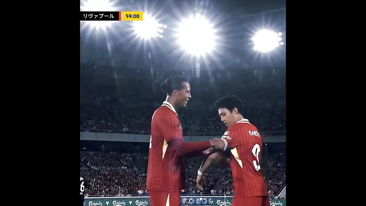 Endo Kou is entrusted with his captain's mark by Van Dyk