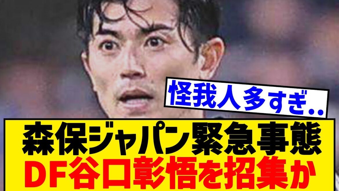 [Breaking News]Will defender Taniguchi Shogo be called up in the Moriyasu Japan emergency? ?