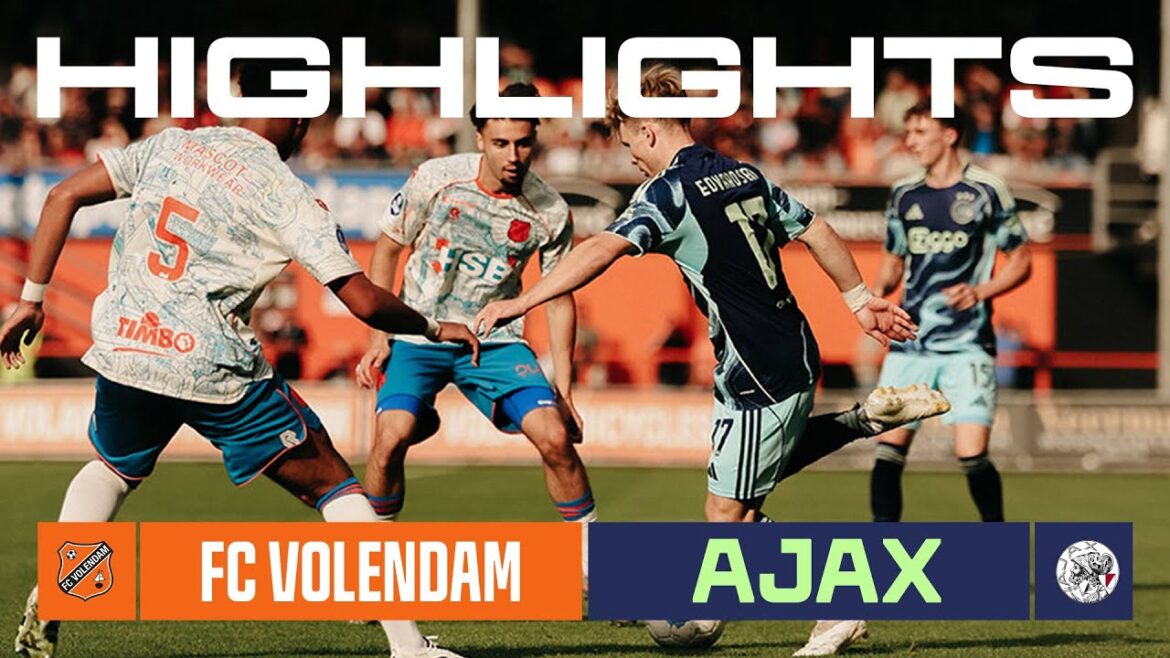 Highlights FC Volendam - Ajax | Friends Lottery Eredivisie
