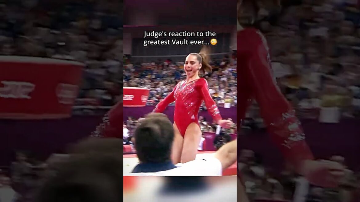 She literally turned into😮 #gymnastics #judge #reaction #sports #olympics She literally turned into😮 #gymnastics #judge #reaction #sports #olympics