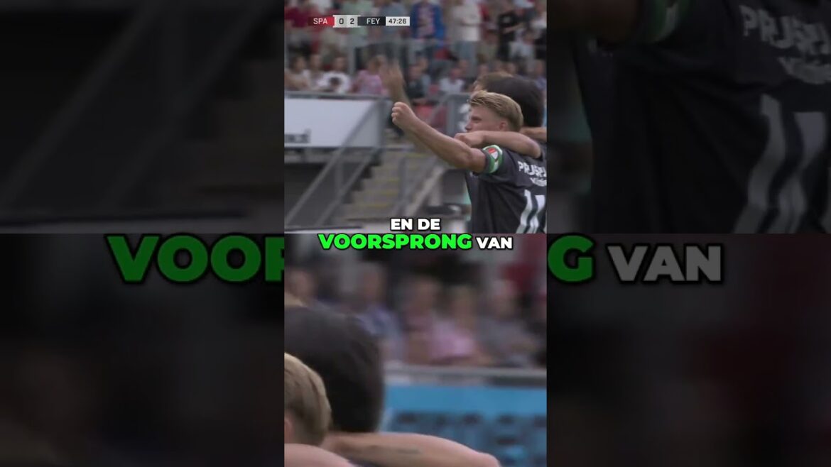 😜 ueda fommelt it for Feyenoord against Sparta #shorts #feyenoord #eredivisie