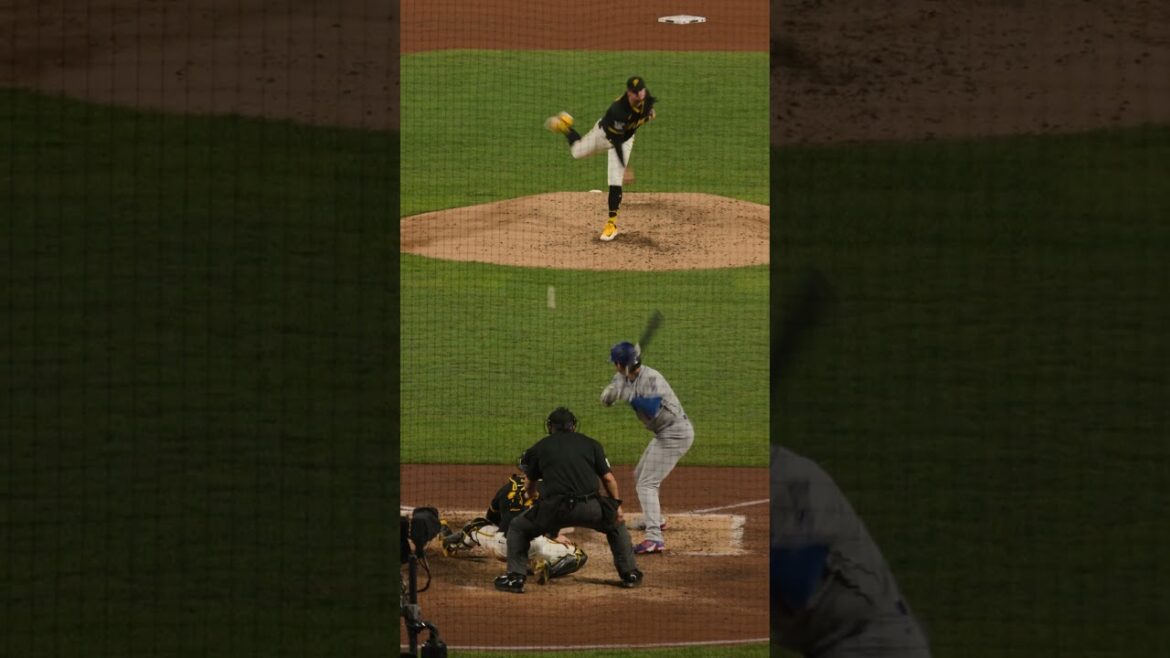 Paul Skenes vs. Shohei Ohtani from behind home plate 👀