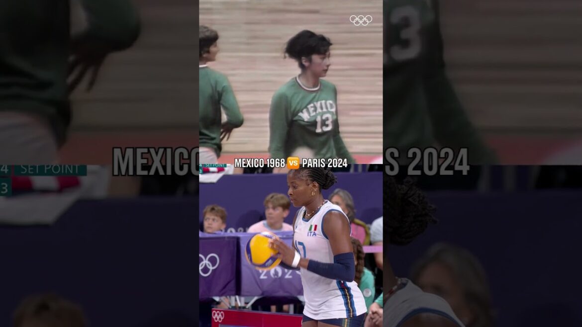The evolution of volleyball over time 🏐💫 #Olympics #Volleyball