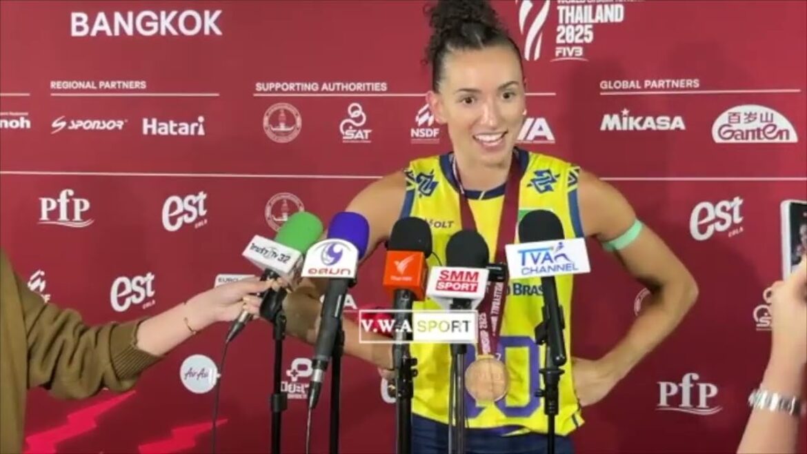 World Cup F. Gabi “This medal is half of Brazil and half of Thailand”. The emotion for Mireya World Cup F. Gabi "This medal is half of Brazil and half of Thailand". The emotion for Mireya