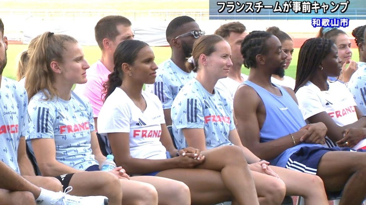 World Athletics French National Team Pre-camping at Kimiidera Park Athletics Stadium Wakayama City