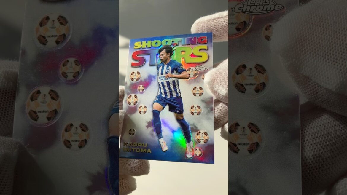 Kaoru Mitoma 🇯🇵 Shooting Stars Chrome | Soccer Card Introduction #Shorts #Soccer #japanfootball #panini #Soccer