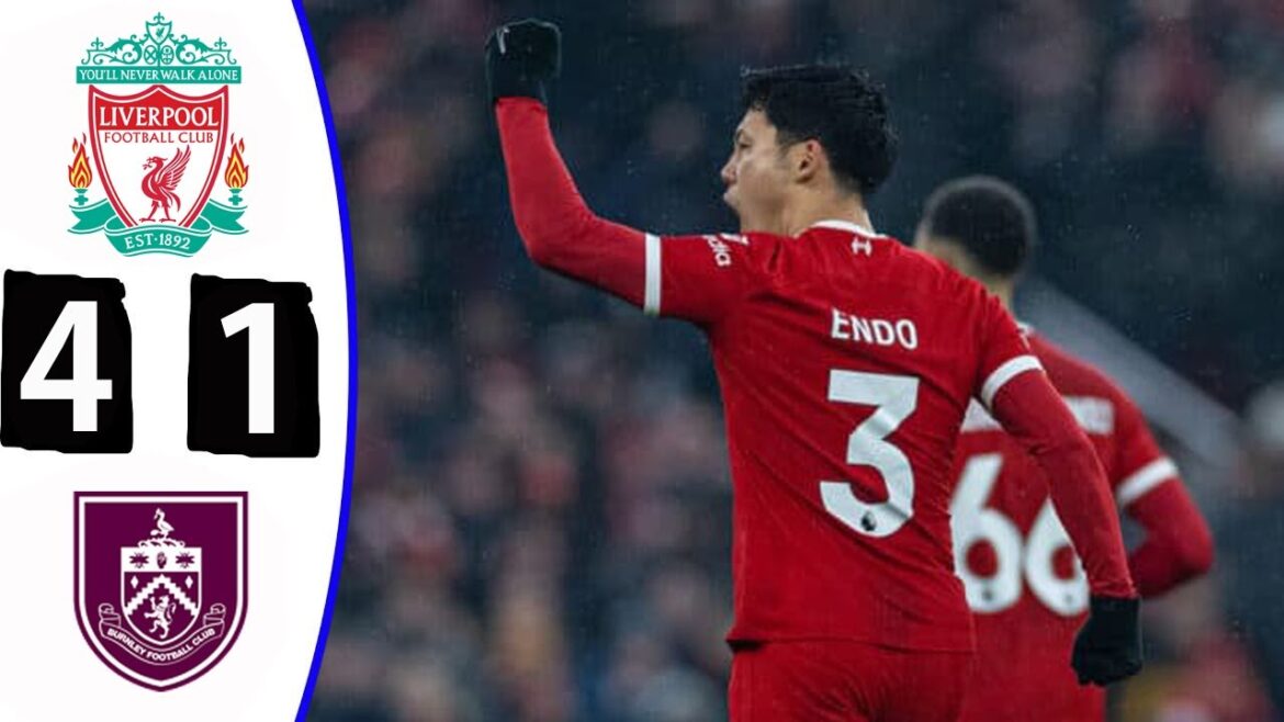 Endo Kou's goal! Liverpool 4-1 Burnley! Highlights of all goals![September 14th]