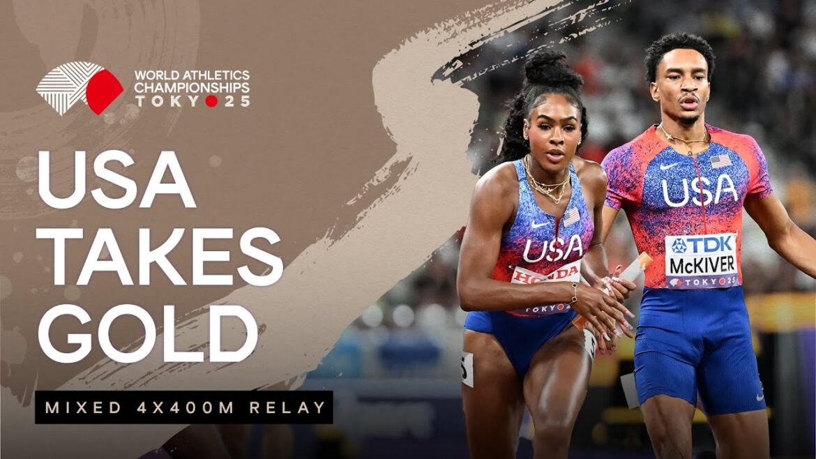 USA successfully defends mixed 4x400m relay gold | World Athletics Championships 25