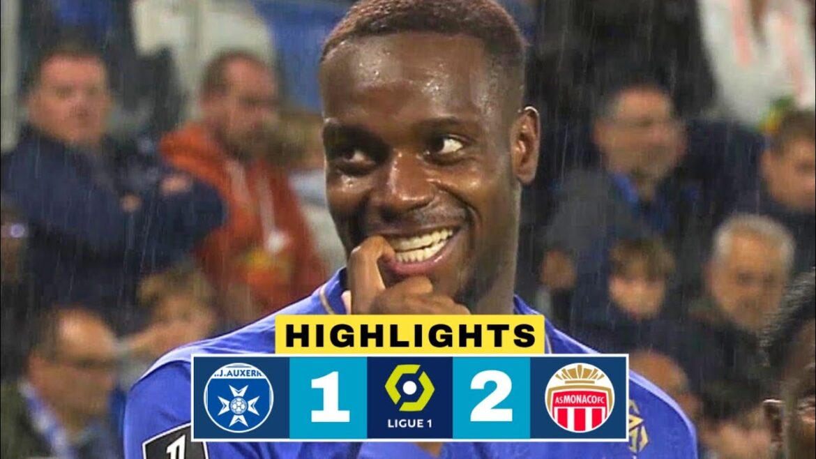 Auxerre Vs As Monaco 1-2 Résumé | George Ilenikhene Goal | Takumi Minamino | League 1 Highlights