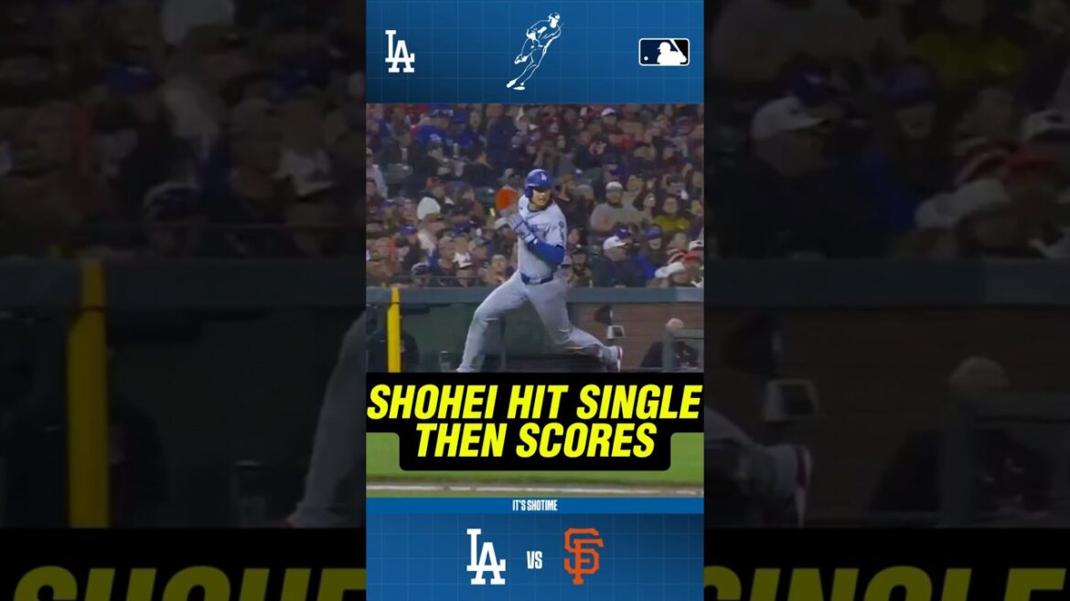 Shohei Hits Single Then Scores From First