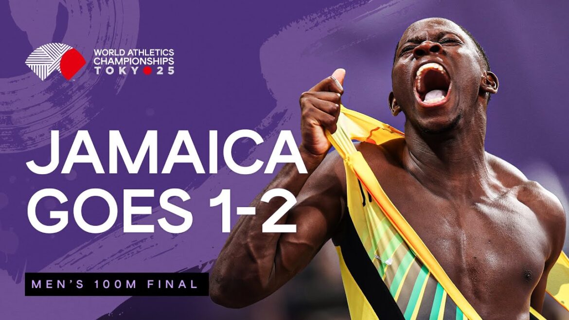 Seville beats Thompson for 100m gold with 9.77 | World Athletics Championships Tokyo 25 Seville beats Thompson for 100m gold with 9.77 | World Athletics Championships Tokyo 25