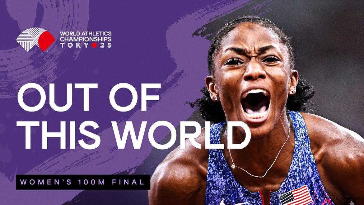 Jefferson-Wooden runs fast 10.61 to secure 100m title | World Athletics Championships Tokyo 25