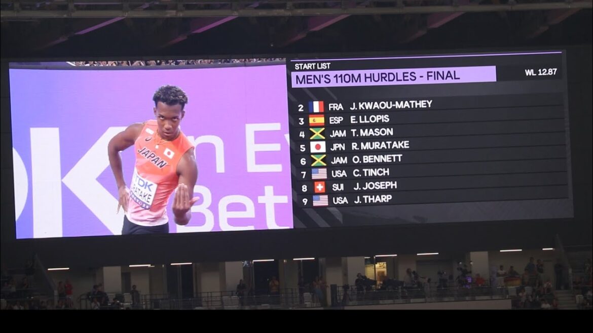 [The best Japanese player in history]Tokyo World Athletics Men's 110mH Final #Muratake Rashid Athletics #WorldAthletics #Athletics #WorldCampionship #WorldAthletics