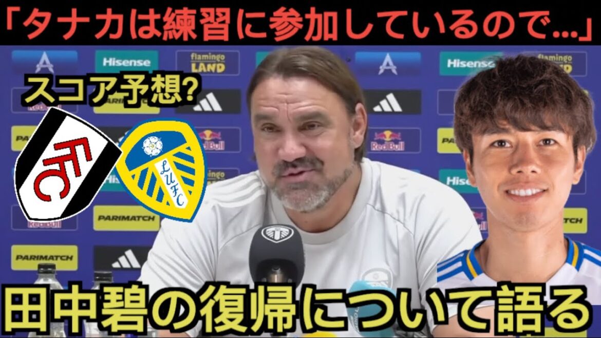 Coach Falke talks about Tanaka Aoi's return time: "Tanaka is..."