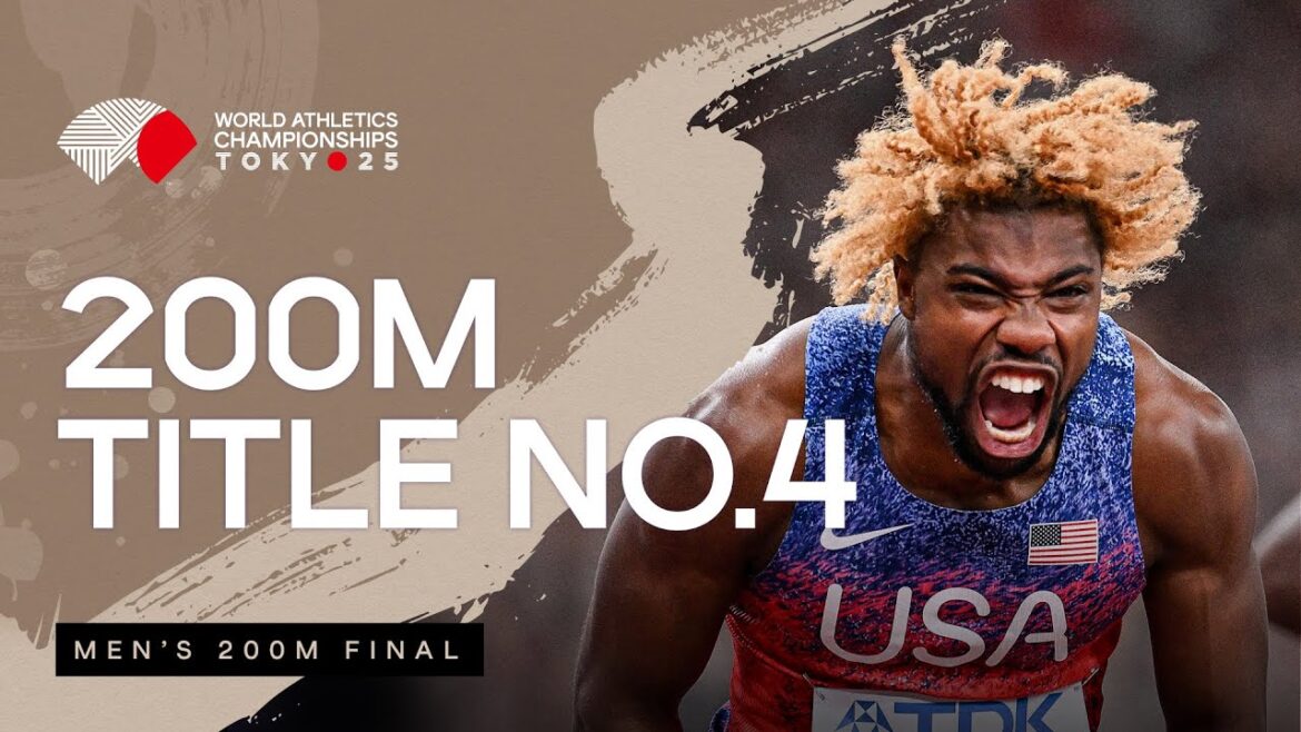 Noah Lyles wins his 4th consecutive 200m title | World Athletics Championships Tokyo 25