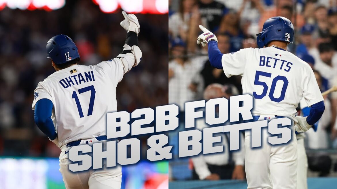 Shohei Ohtani and Mookie Betts crush BACK-TO-BACK homers in the 5th inning (Dodger Stadium ERUPTS!!)