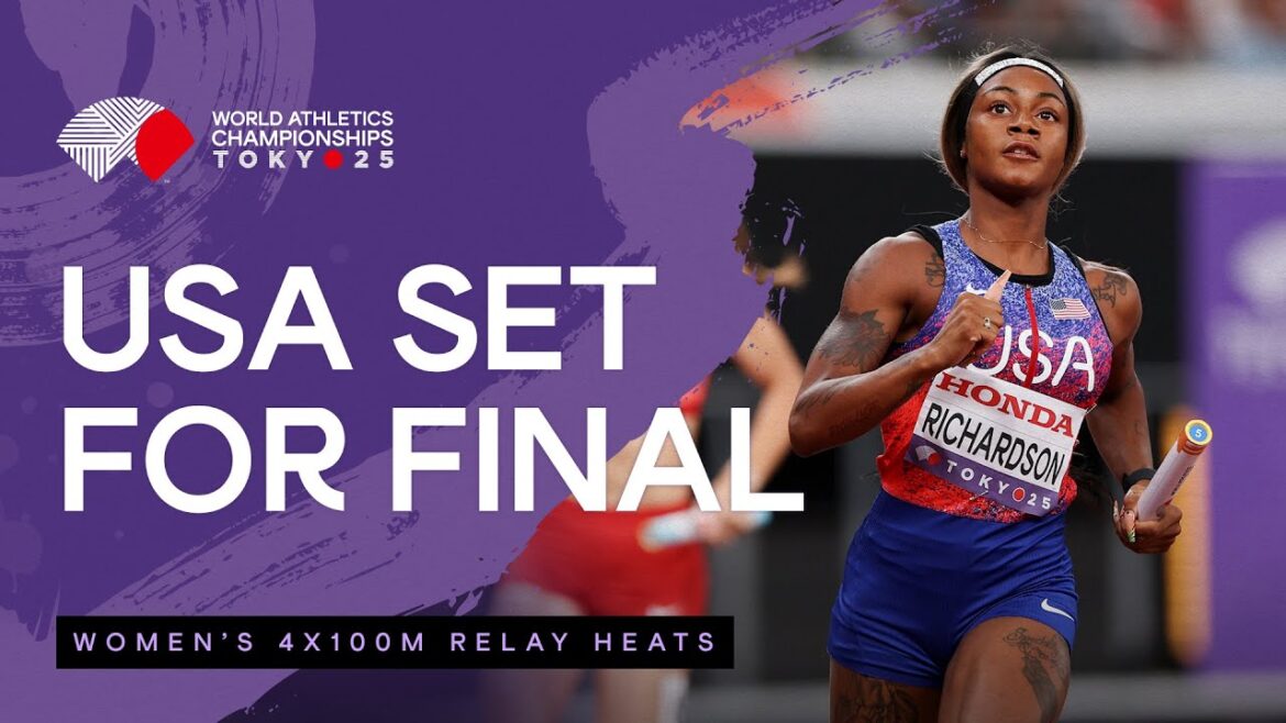 USA storm to 41.60 in the 4x100m heats | World Athletics Championships Tokyo 25 USA storm to 41.60 in the 4x100m heats | World Athletics Championships Tokyo 25