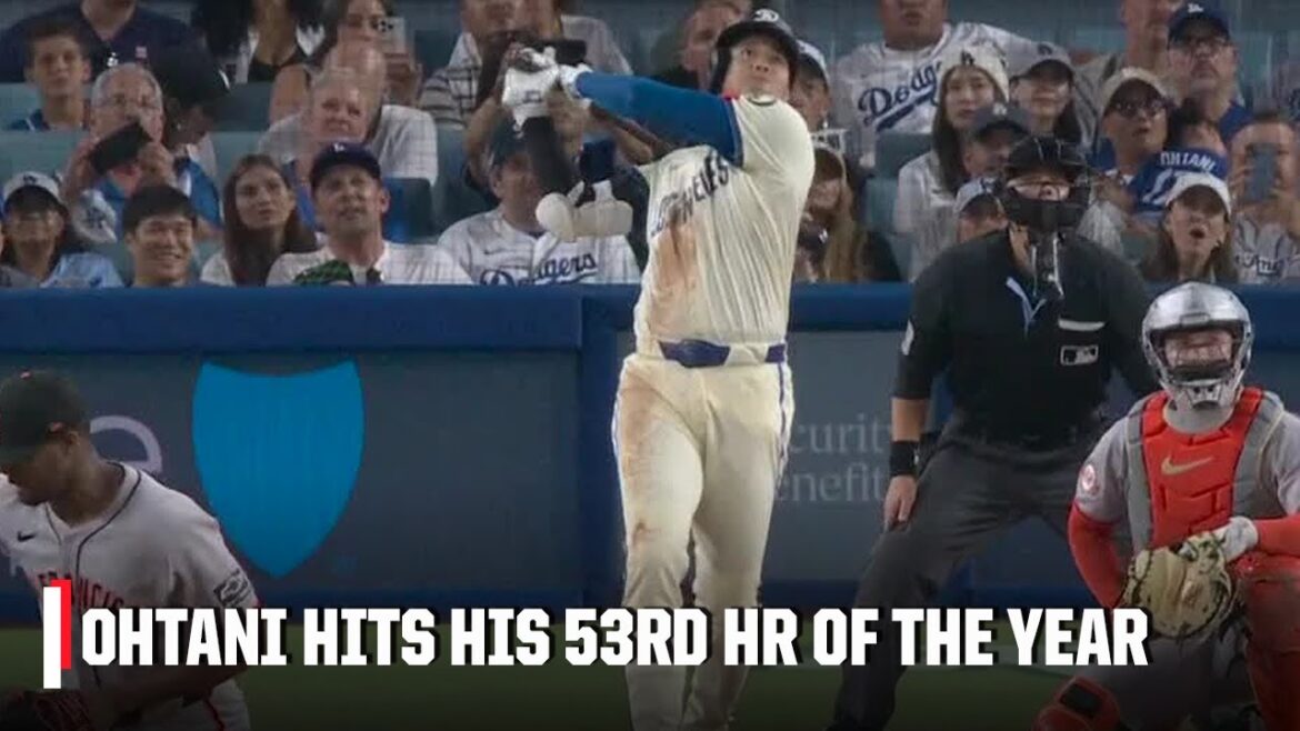 Shohei Ohtani crushes his 53rd home run of the season 🚀 | ESPN MLB