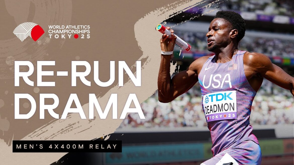 USA qualify for 4x400m final after post crash rerun | World Athletics Championships Tokyo 25