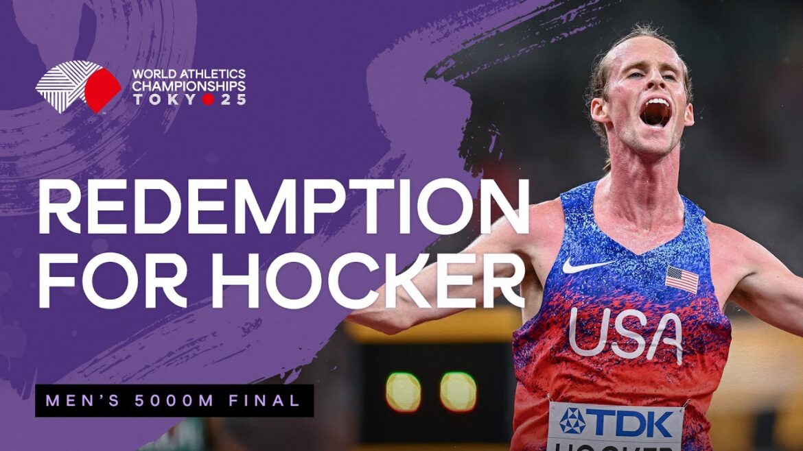 Cole Hocker with a late surge to grab the 5000m gold | World Athletics Championships Tokyo 25