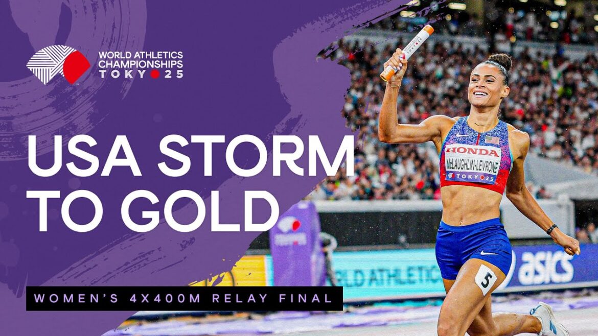 Sydney McLaughlin-Levrone anchors Team USA to 4x400m gold | World Athletics Championships Tokyo 25