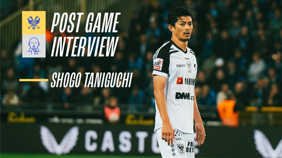 [Sint Troyden]Taniguchi Shogo's post-match interview (Round 8 match against Club Bruges)