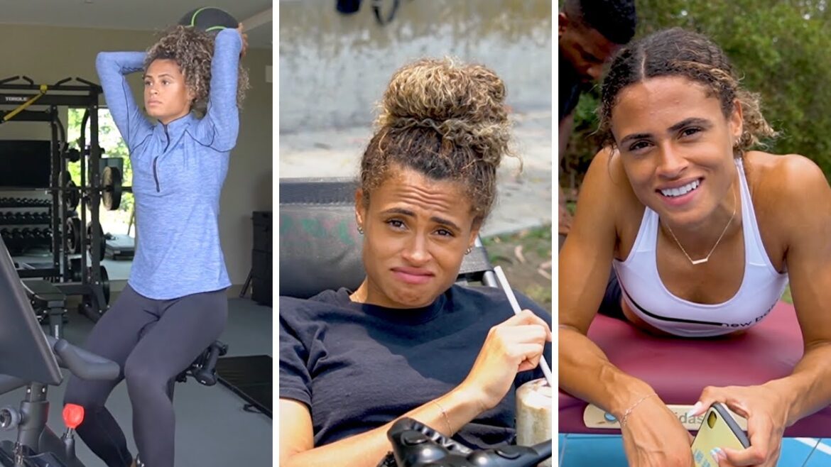 Sydney McLaughlin-Levrone training for Tokyo Olympics Sydney McLaughlin-Levrone training for Tokyo Olympics