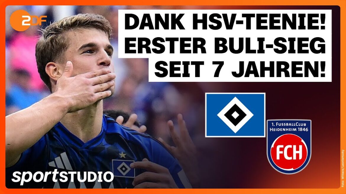 Hamburger SV - 1. FC Heidenheim | Bundesliga, 4th matchday 2025/26 | sports studio