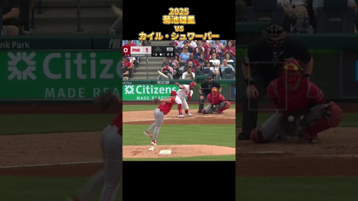[Kikuchi Yusei]vs Kyle Schwarber 2025 All pitches Yusei Kikuchi Los Angeles Angels Kyle Schwarber #shorts #Saitama Seibu Lions
