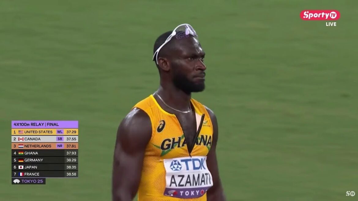 GHANA SHOCKS WORLD IN MEN 4x100M RELAY IN TOKYO FINISHING 4TH!