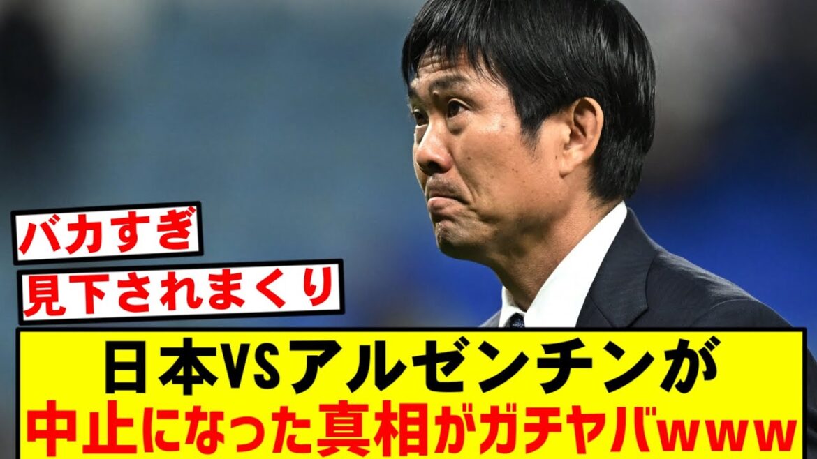 [Shocking Revelation]What is the real reason why the Japanese national team vs Argentina team have been cancelled... lol