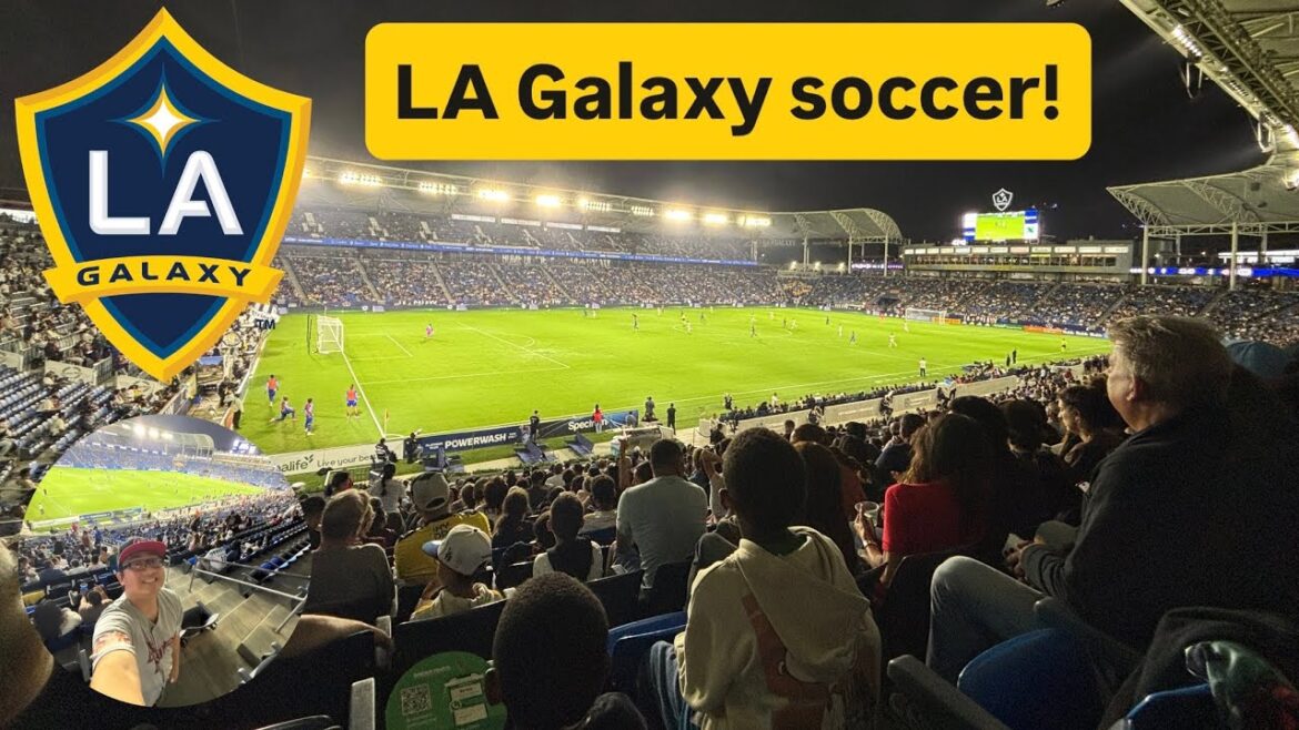 Khayle watches LA Galaxy soccer! (MLS)