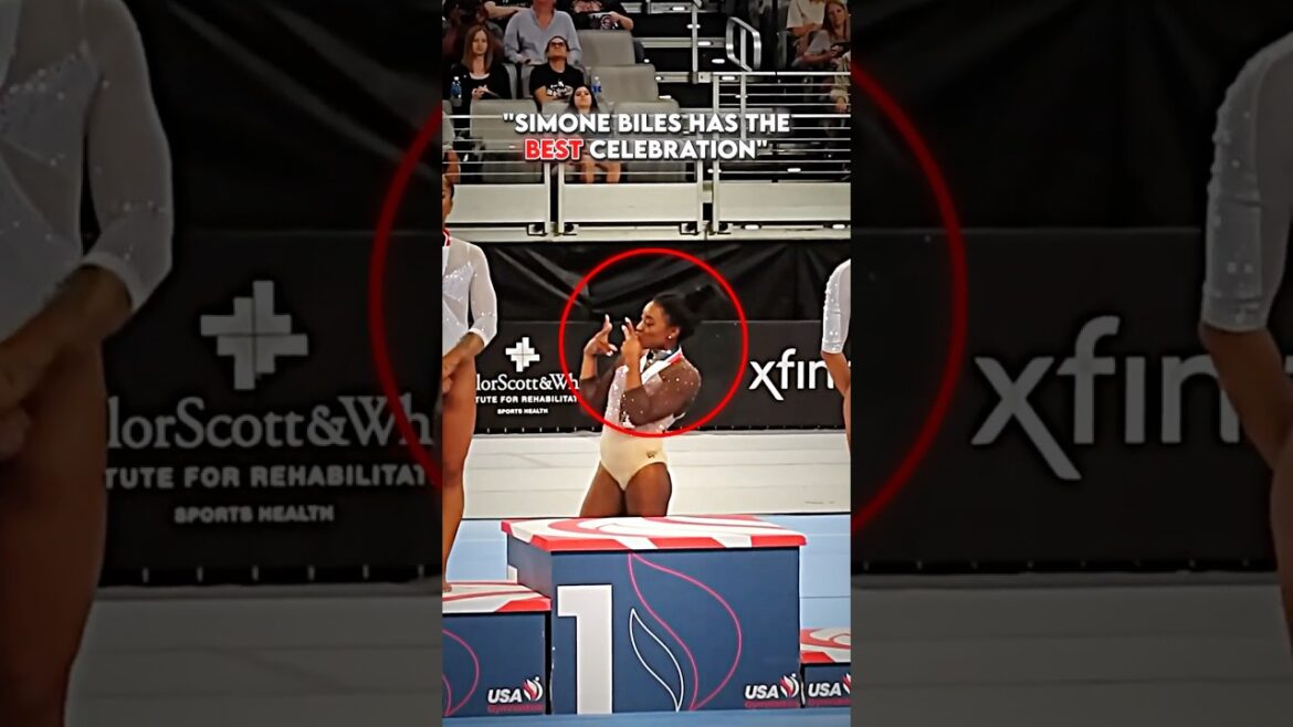 The sweetest Olympic podium moment🥰 #gymnastics #medal #bite #olympics #podium #sports The sweetest Olympic podium moment🥰 #gymnastics #medal #bite #olympics #podium #sports
