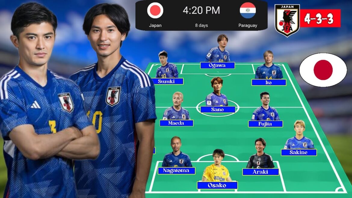 Japan Vs Paraguay Friendlies Match Japan Potential Lineup With Hajime Moriyasu Japan Vs Paraguay Friendlies Match Japan Potential Lineup With Hajime Moriyasu
