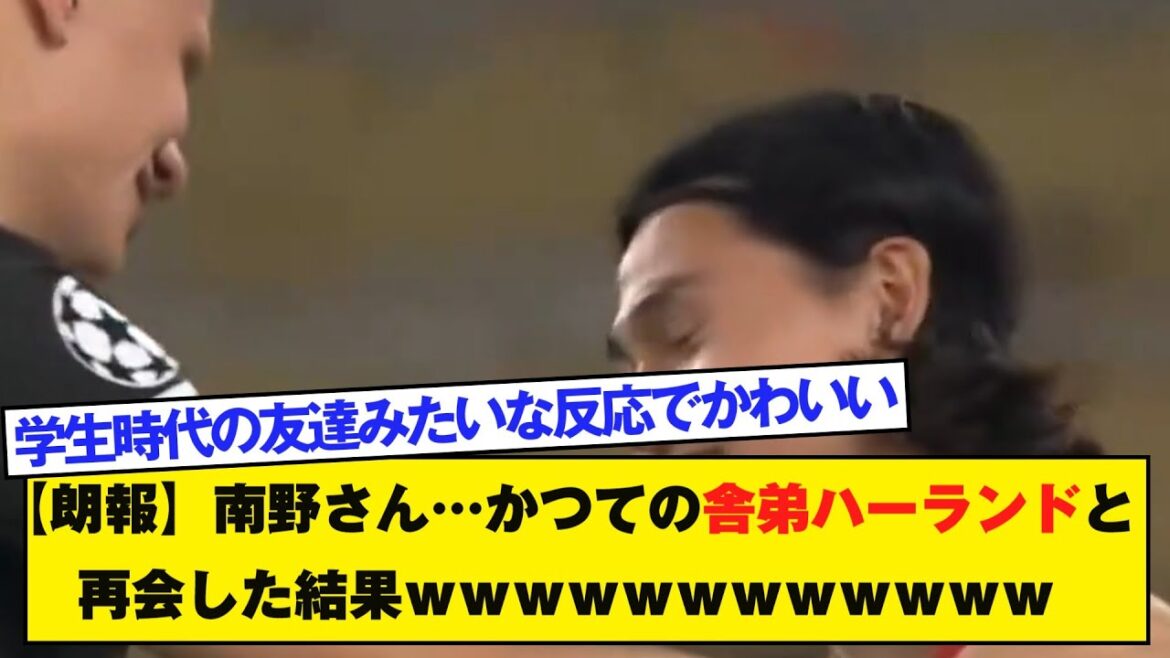 [Good news]Minamino-san... the result of meeting his former brother Haaland lol