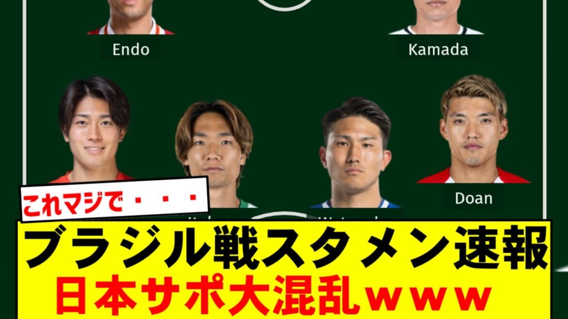 [Hell]Moriyasu Japan's starting lineup prediction is too crazy lol