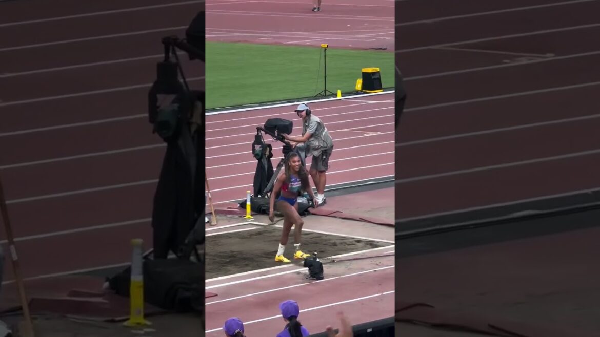Unstoppable: Tara Davis-Woodhall’s GOLD-Winning Long Jump at the Japan Olympics!