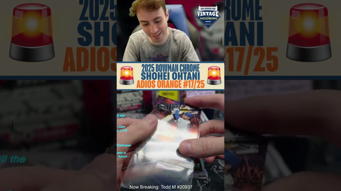 WHOA! SHOHEI OHTANI 2025 Bowman Chrome Adios Orange /25 Pulled from Pack! WHOA! SHOHEI OHTANI 2025 Bowman Chrome Adios Orange /25 Pulled from Pack!