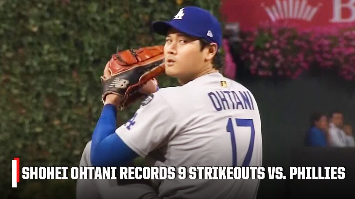 Shohei Ohtani records 9 strikeouts in Game 1 of the NLDS vs. Phillies 😤 | ESPN MLB