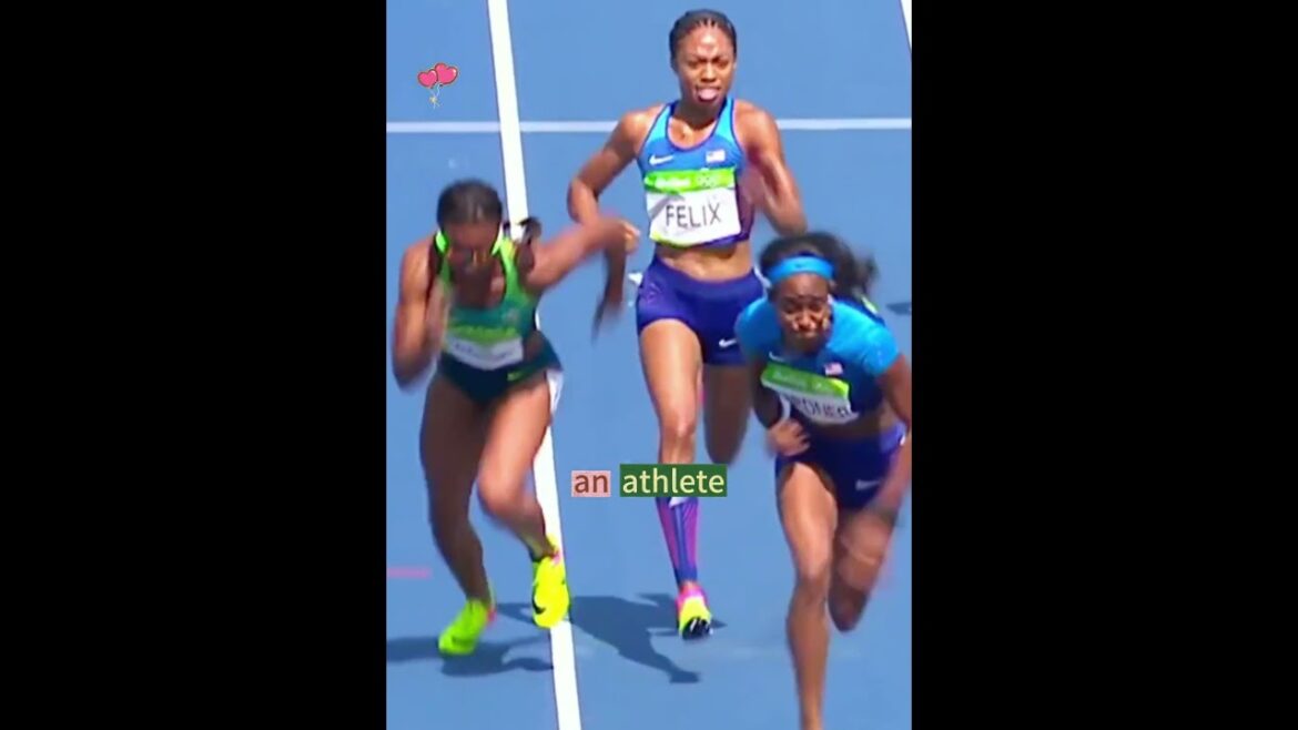 The US relay team suffered a devastating setback during their race