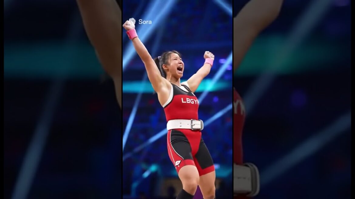 [Permanent Edition]Olympic weightlifting queen and her partner golden retriever, jubilant victory and medal award! #Golden Retriever #Inspiration #Bond with your dog #Miracle