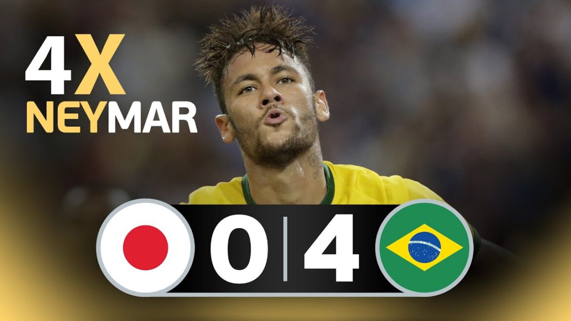 🇯🇵 JAPAN 0 X 4 BRAZIL 🇧🇷 🏆🌟 NEYMAR 4X 🎙️Galvão Bueno ⚽ best moments