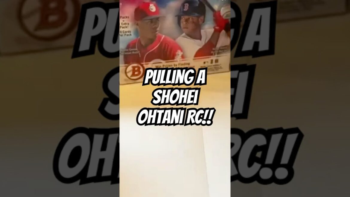 IT'S SHOWTIME! PULLING A SHOHEI OHTANI RC! #shoheiohtani #bowmanbaseball #topps