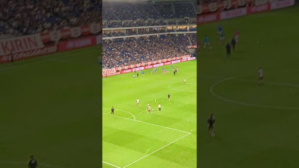 Starting lineup announcement / Japan national soccer team VS Paraguay national team / October 10, 2025