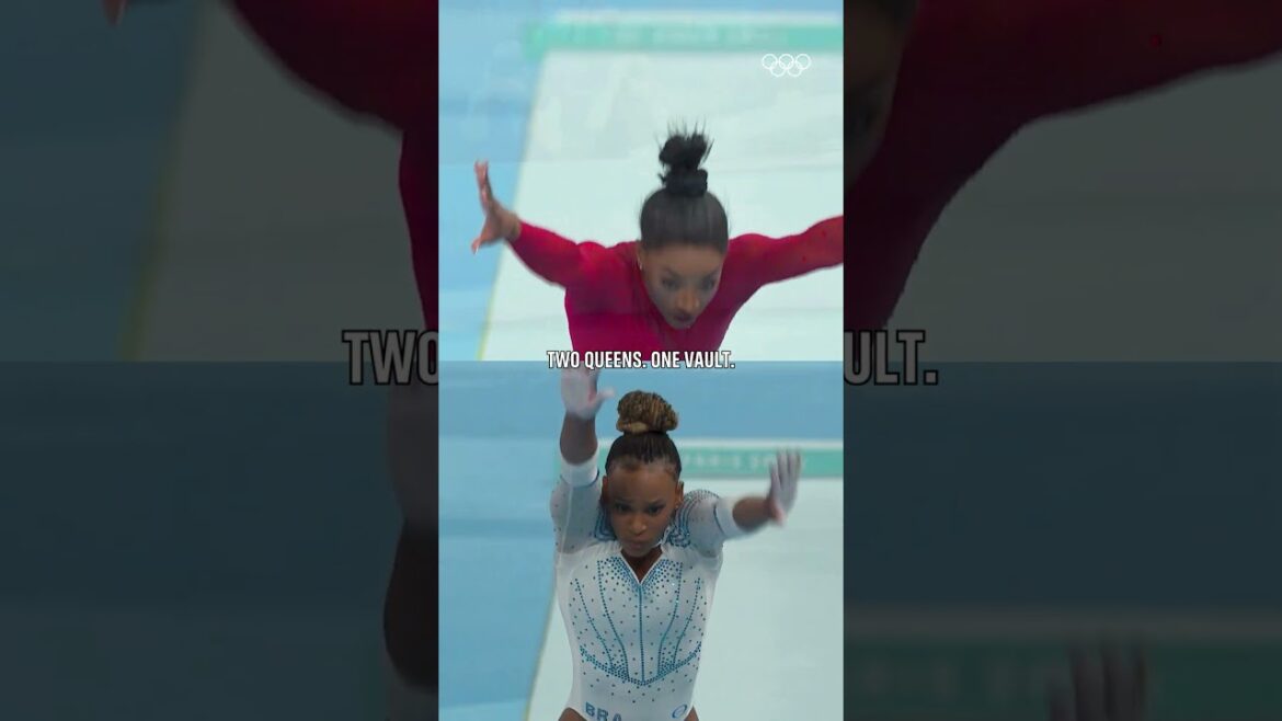 Rebeca and Simone, vaulting their way into history books at #Paris2024 📖#Olympics