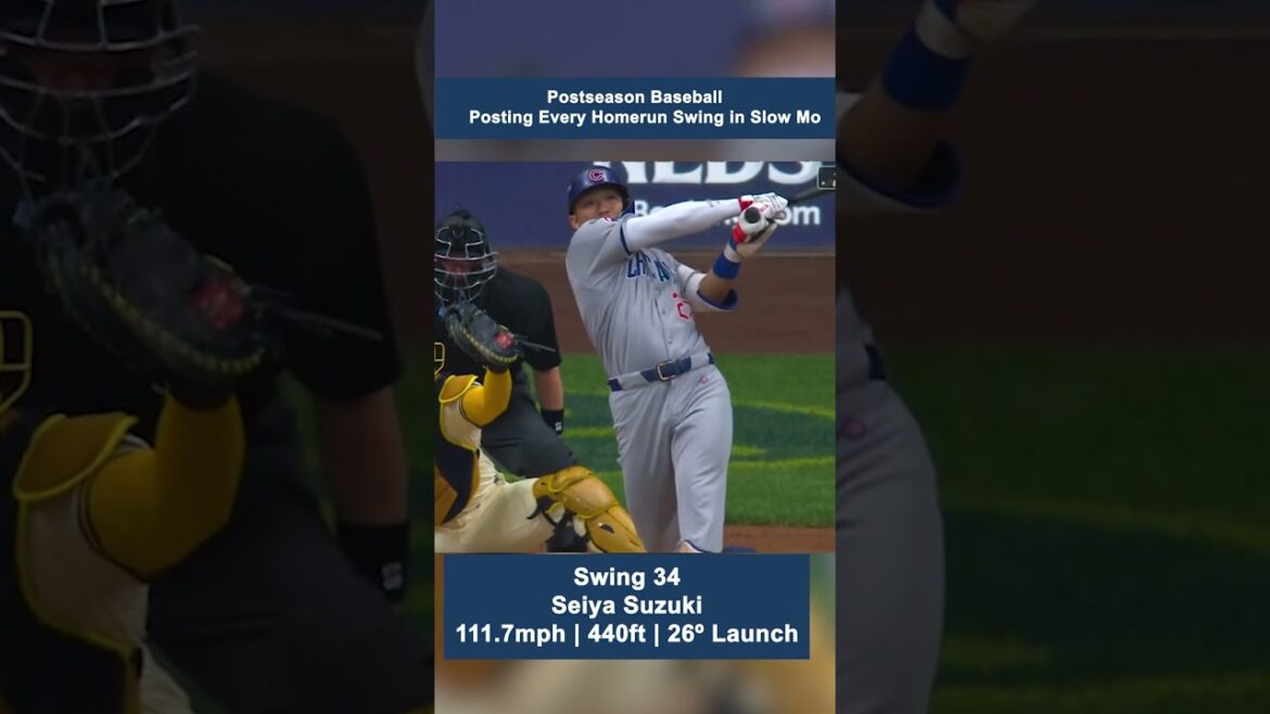 Seiya Suzuki Postseason HR | 111.7 MPH, 440 FT, 26° | Cubs vs Brewers NLDS Seiya Suzuki Postseason HR | 111.7 MPH, 440 FT, 26° | Cubs vs Brewers NLDS
