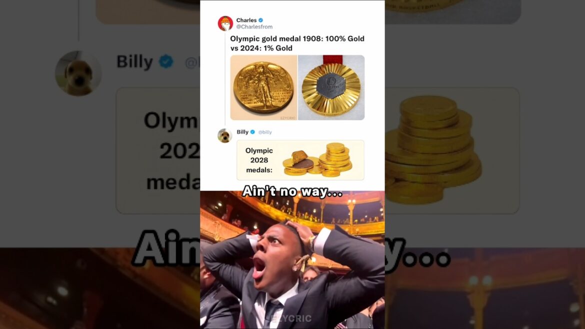 Olympic gold then vs now 🥇