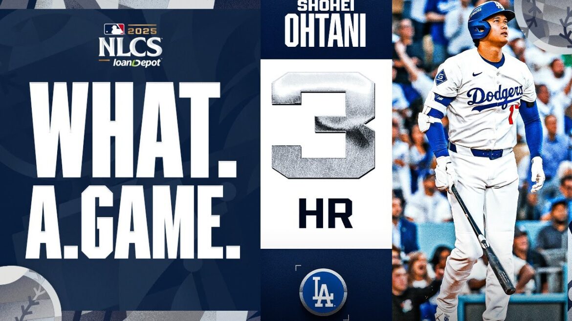 Field view of ALL THREE Shohei Ohtani home runs! (Postseason history for the Dodgers 💪) | Shohei Ohtani Highlights